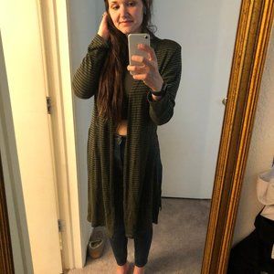 Olivia Rae Long Duster Cardigan Large